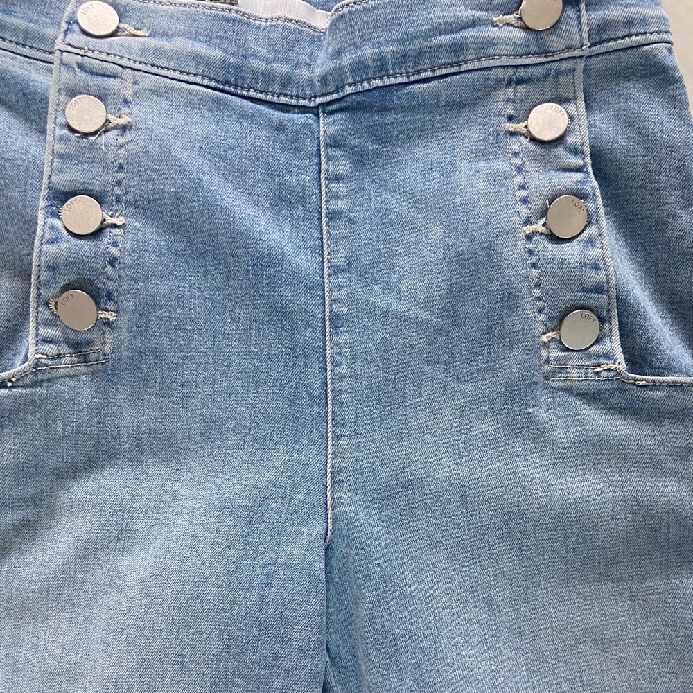 Ann Taylor Loft Wide Leg Crop Jeans Size 2 - Picture 10 of 10